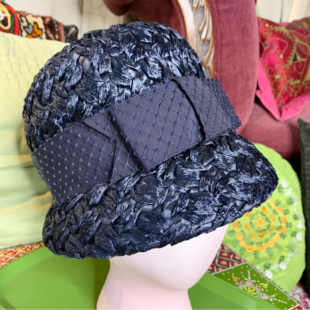 60s Straw Bubble Hat